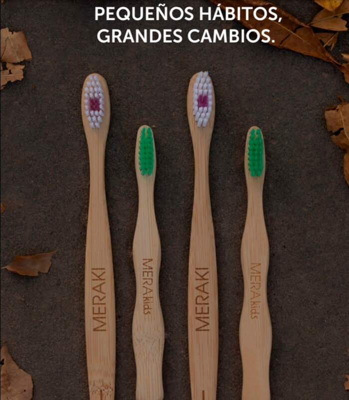 Cepillo Dental Ecológico Bambú Meraki Adulto cerda Suave